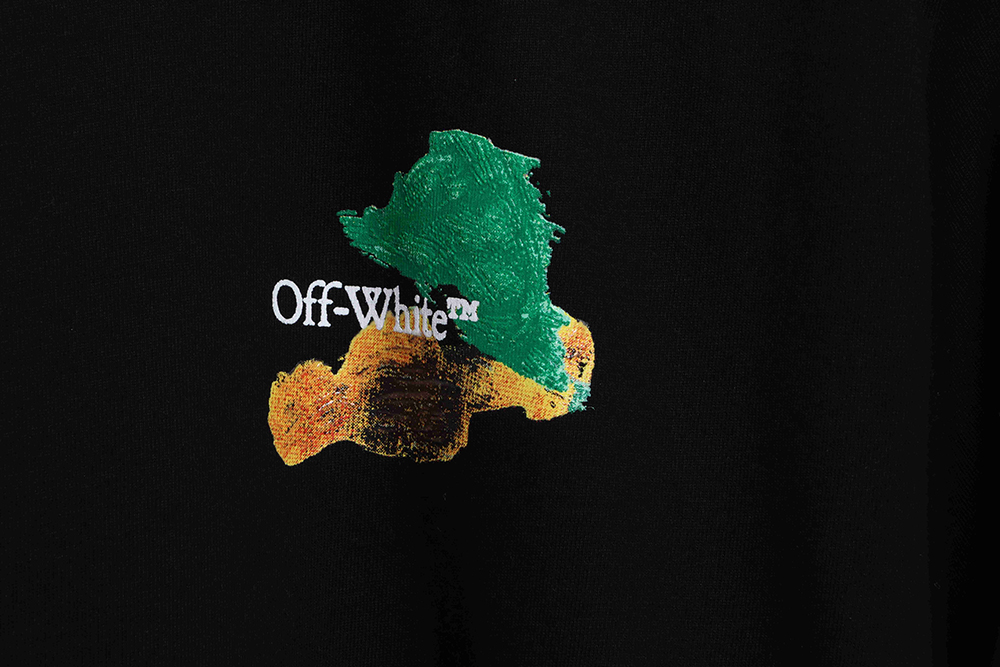 OW environmental protection ink hand-painted color graffiti short sleeve TSK1