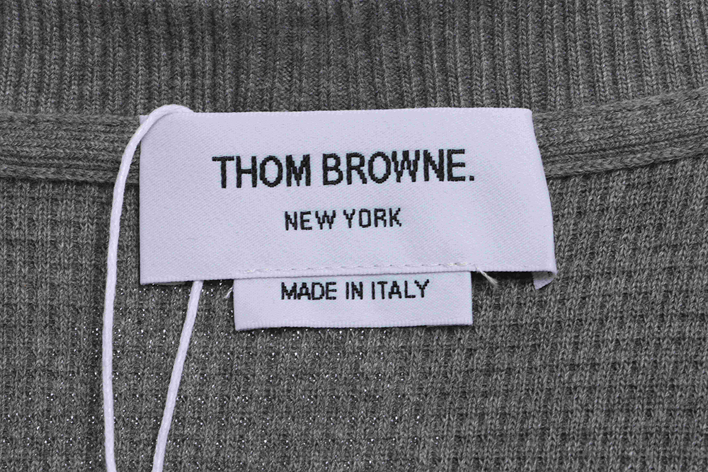 TB waffle stripe printed edge POLO