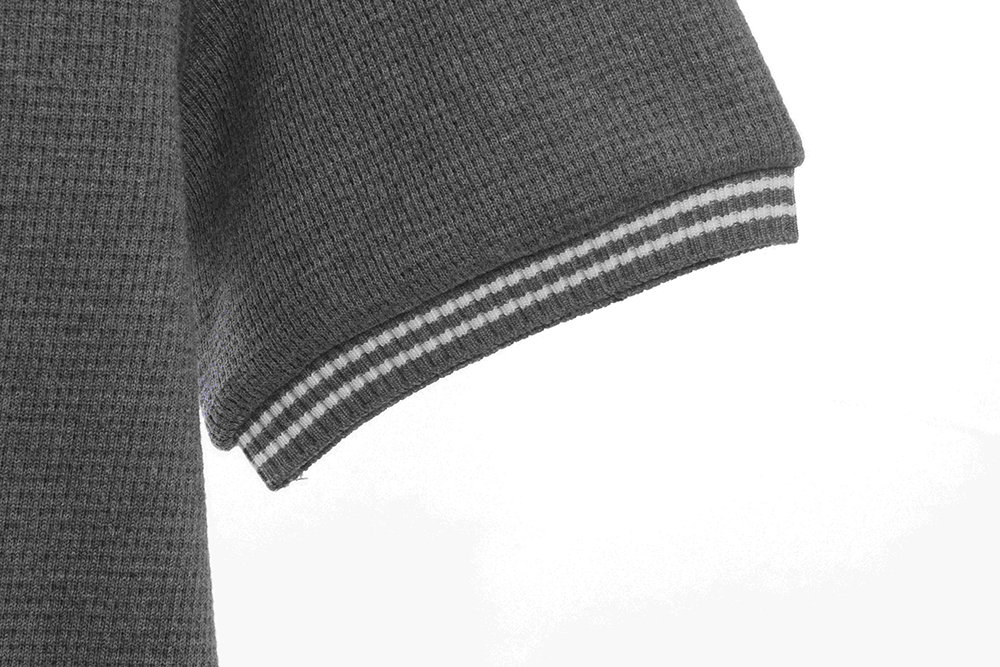 TB waffle stripe printed edge POLO