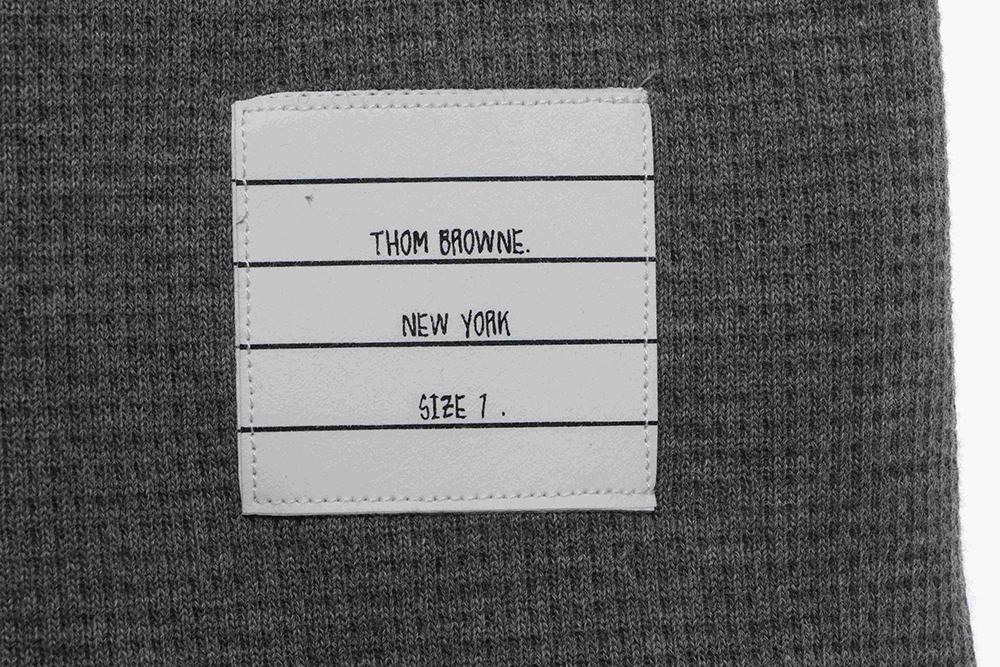 TB waffle stripe printed edge POLO