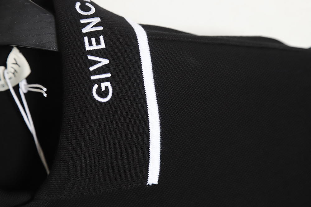 Givenchy Givenchy GVC 23SS 4G embroidery collar short-sleeved POLO shirt