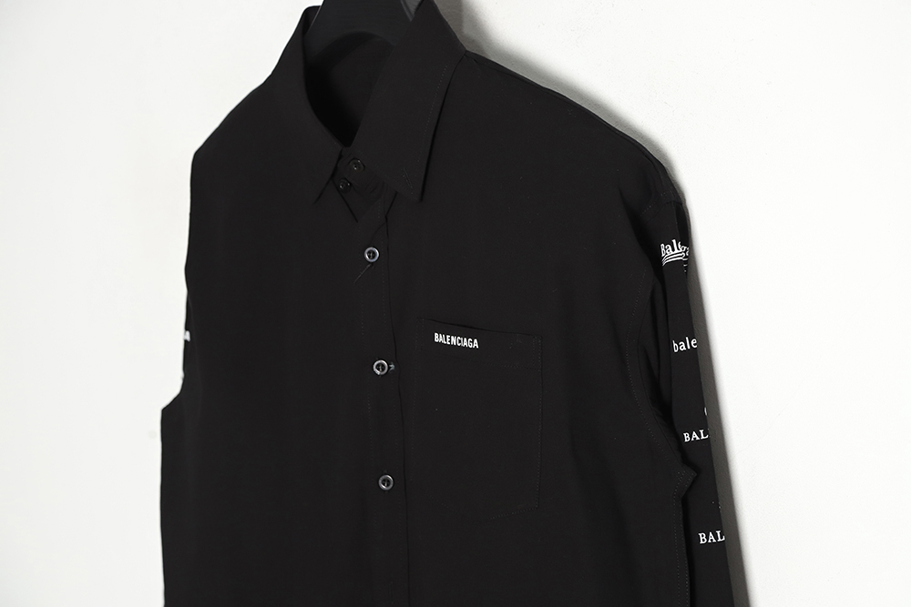 Ba*len*cia*ga limited slogan logo shirt tsk1