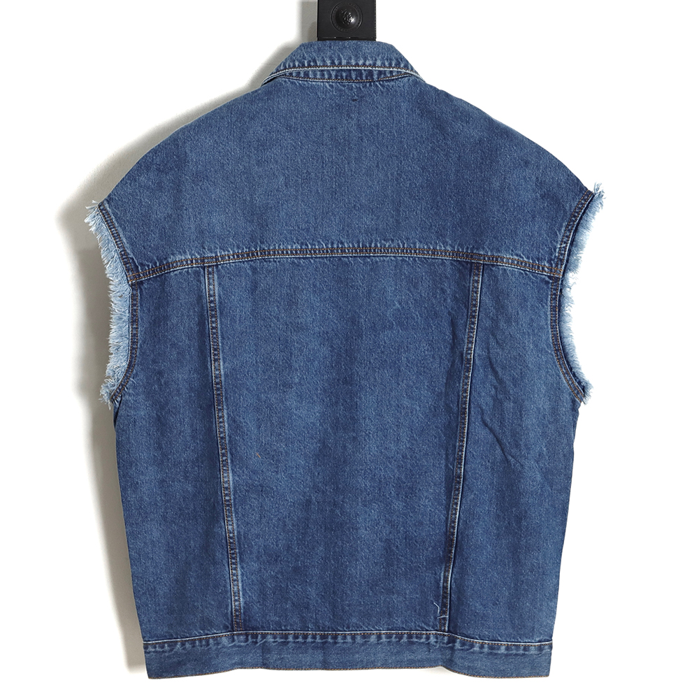 Givenchy Givenchy GVC 23SS old printed denim vest