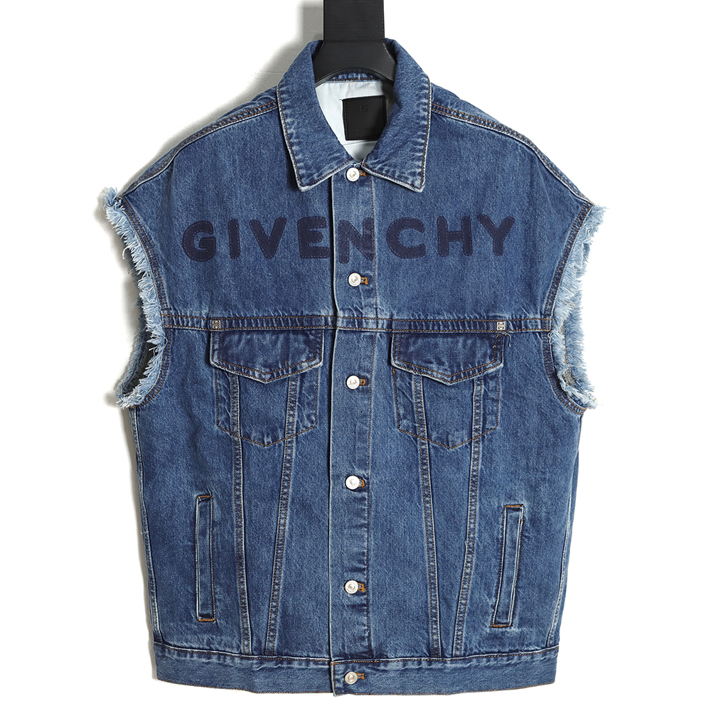 Givenchy Givenchy GVC 23SS old printed denim vest