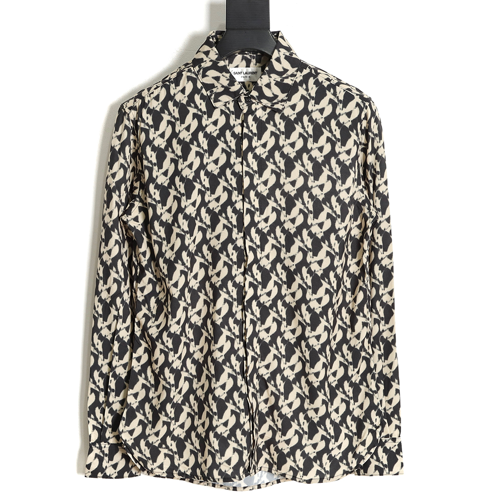 saint lauren paris Sa**t Lau*nt 23ss slp printed shirt