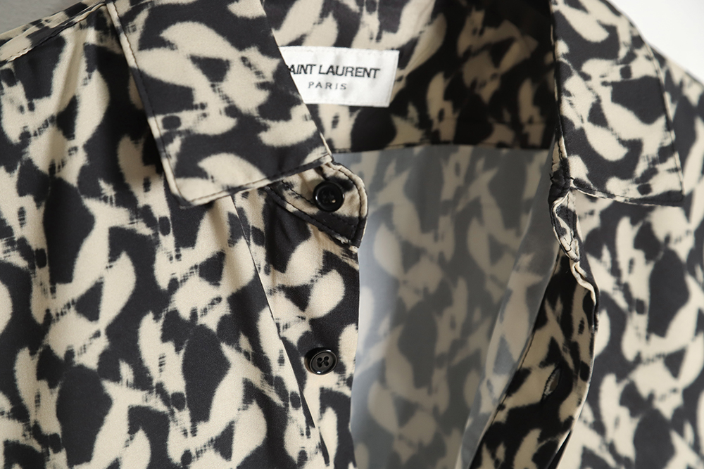 saint lauren paris Sa**t Lau*nt 23ss slp printed shirt