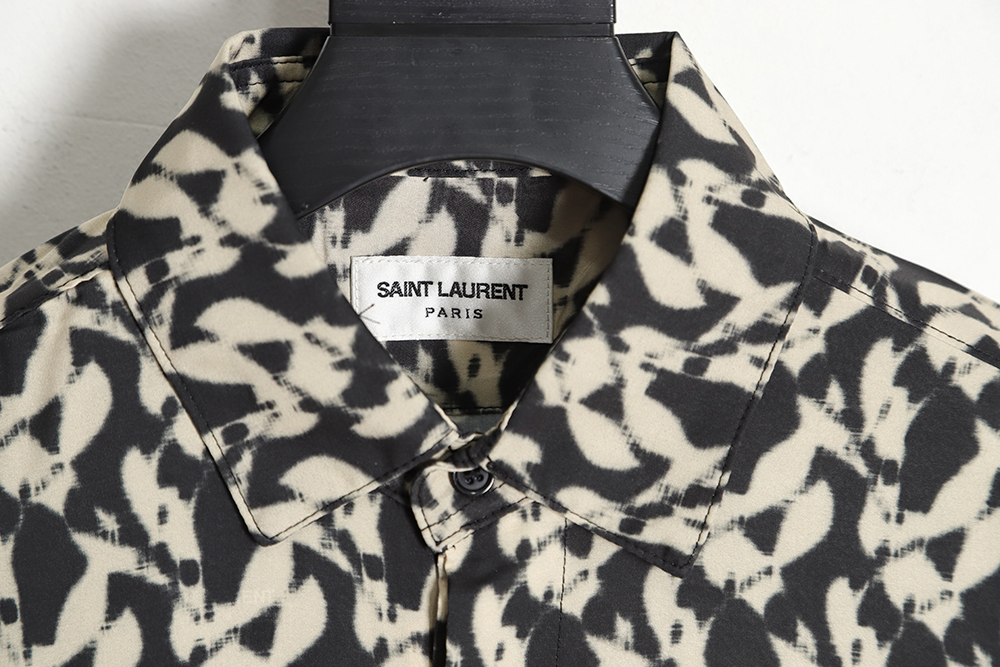 saint lauren paris Sa**t Lau*nt 23ss slp printed shirt