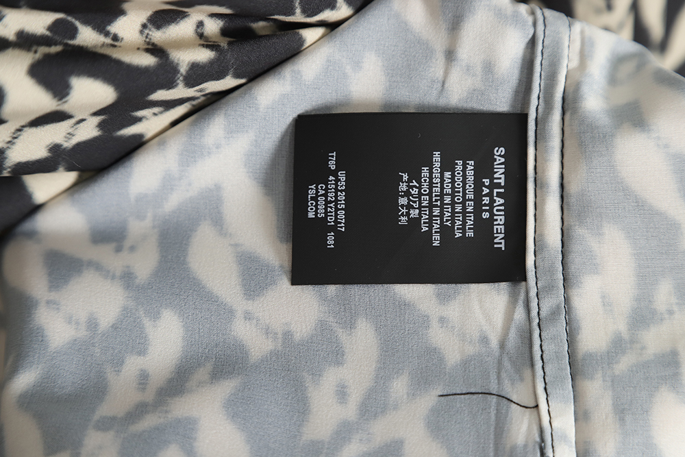 saint lauren paris Sa**t Lau*nt 23ss slp printed shirt