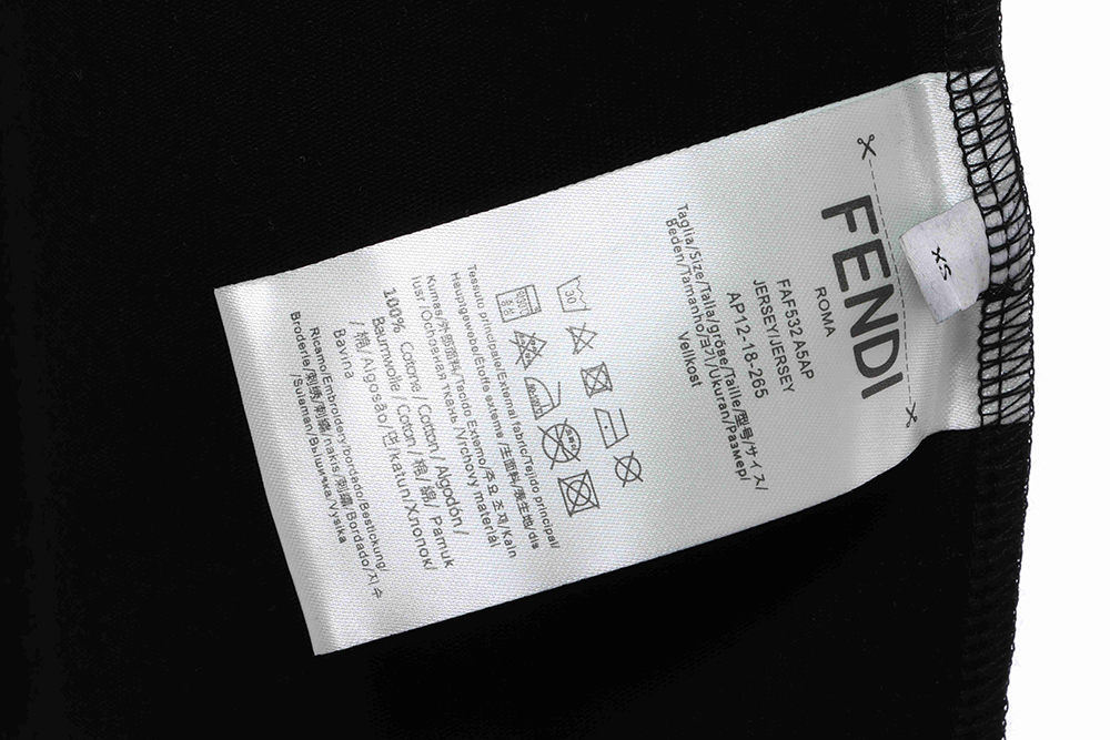 F**di graffiti logo letter short sleeve tsk2