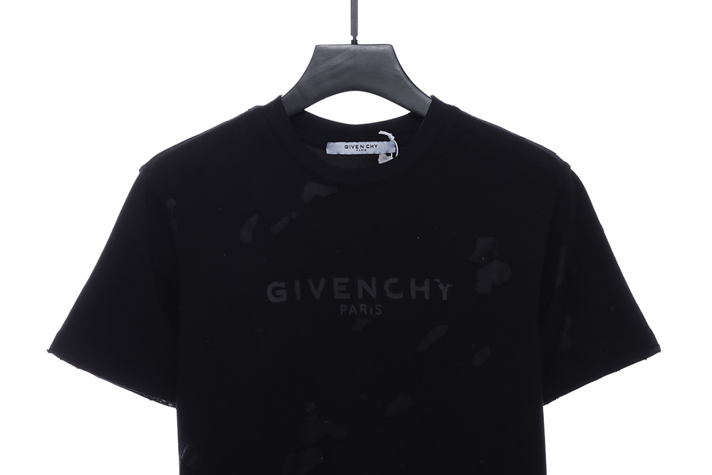 Givenchy letter print hole short sleeve TSK2