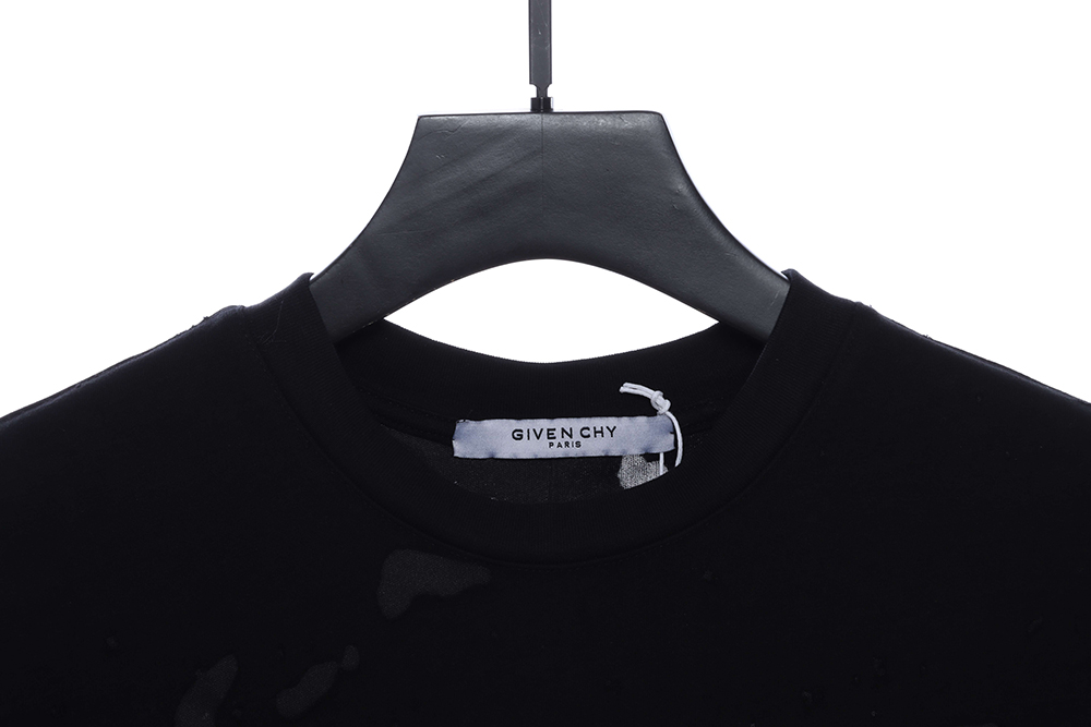 Givenchy letter print hole short sleeve TSK2