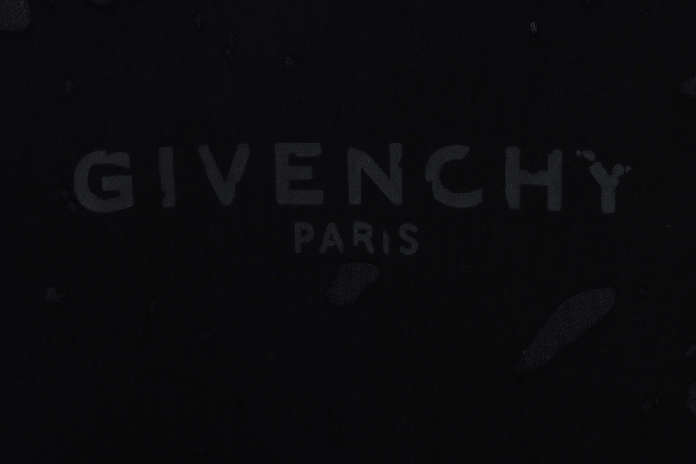 Givenchy letter print hole short sleeve TSK2