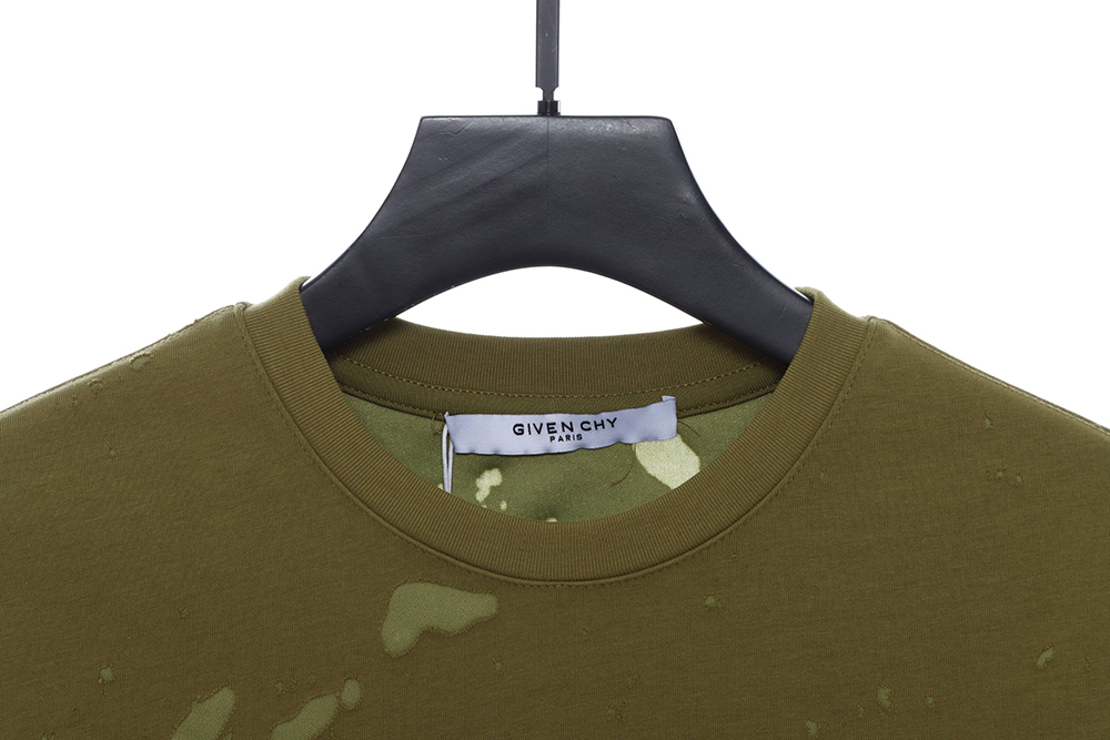 Givenchy letter print hole short sleeve TSK4