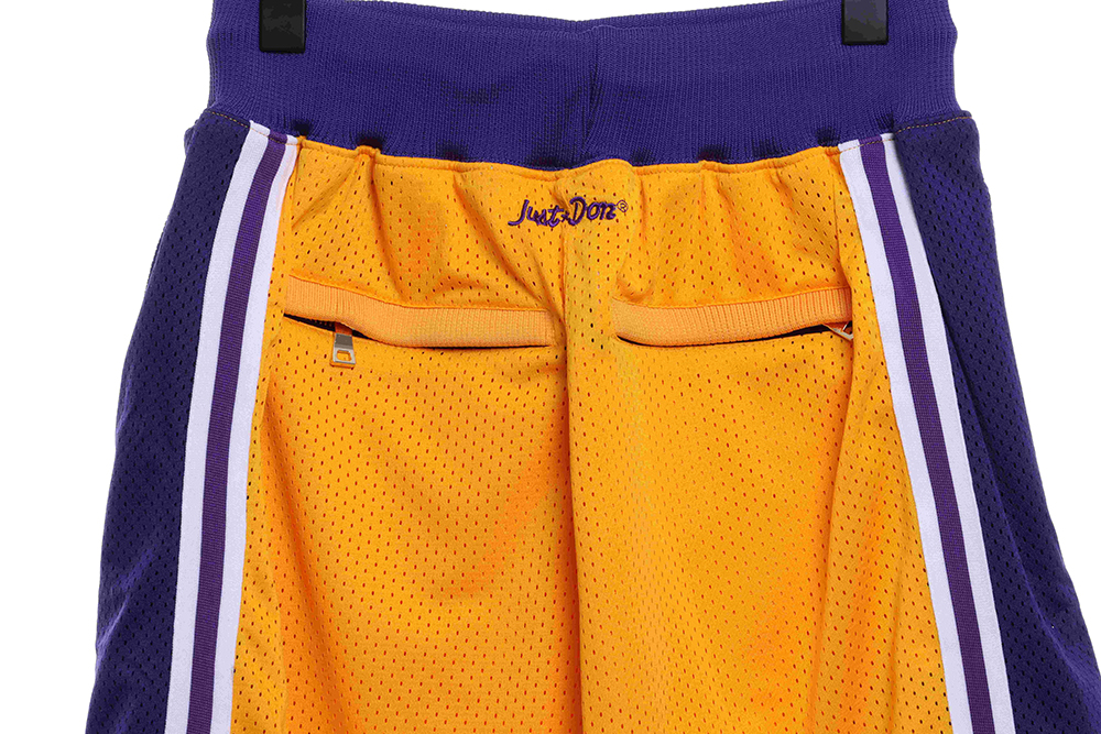 JustDon joint NBA retro Los Angeles Lakers shorts