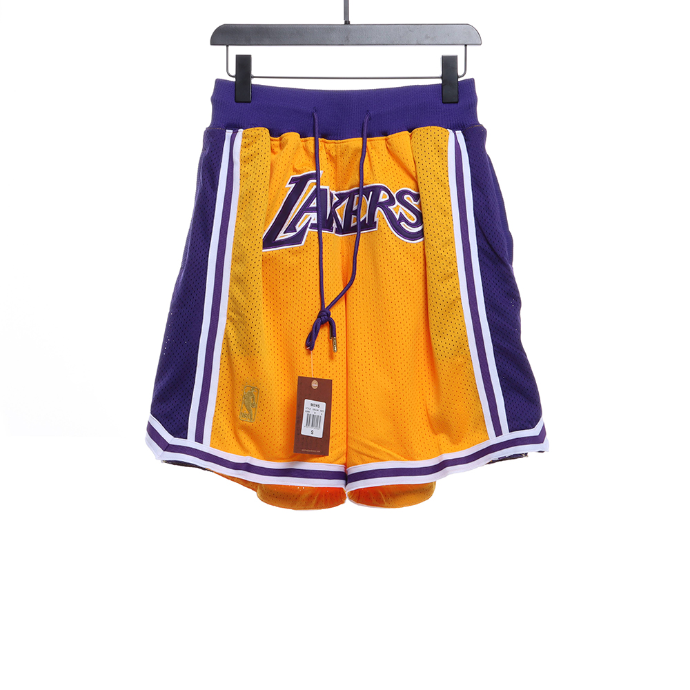 JustDon joint NBA retro Los Angeles Lakers shorts