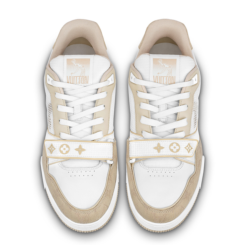 l0*is V*t0n trainer beige white