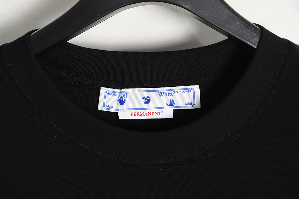 OFF-WHITE OW deformed 3D three-dimensional colorful graffiti arrow short-sleeved T-shirt