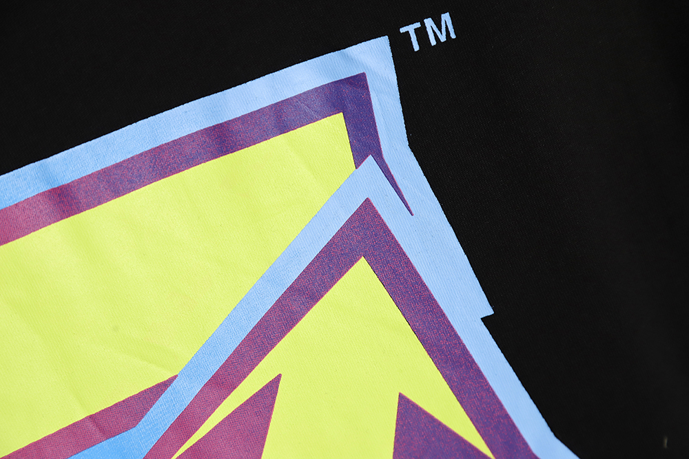 OFF-WHITE OW deformed 3D three-dimensional colorful graffiti arrow short-sleeved T-shirt