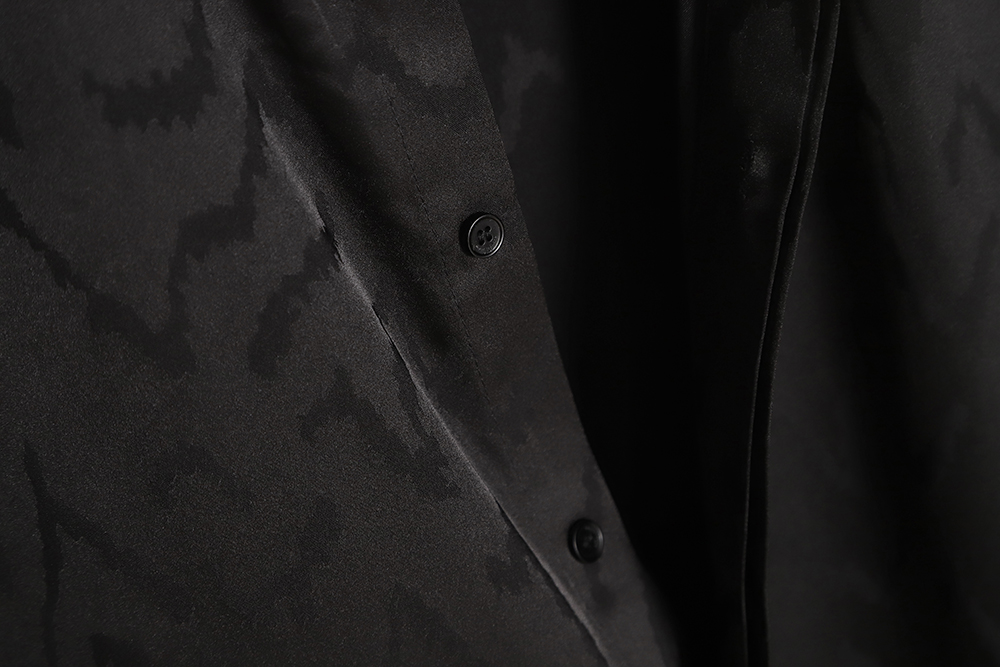 saint lauren paris slp Sa**t Lau*nt 23ss printed jacquard silk shirt