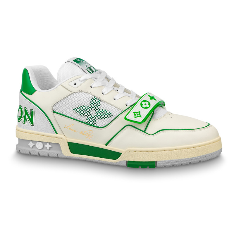 l0*is V*t0n trainer green mesh