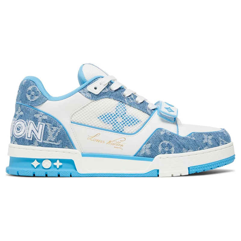 l0*is V*t0n trainer low ''light blue monogram denim''