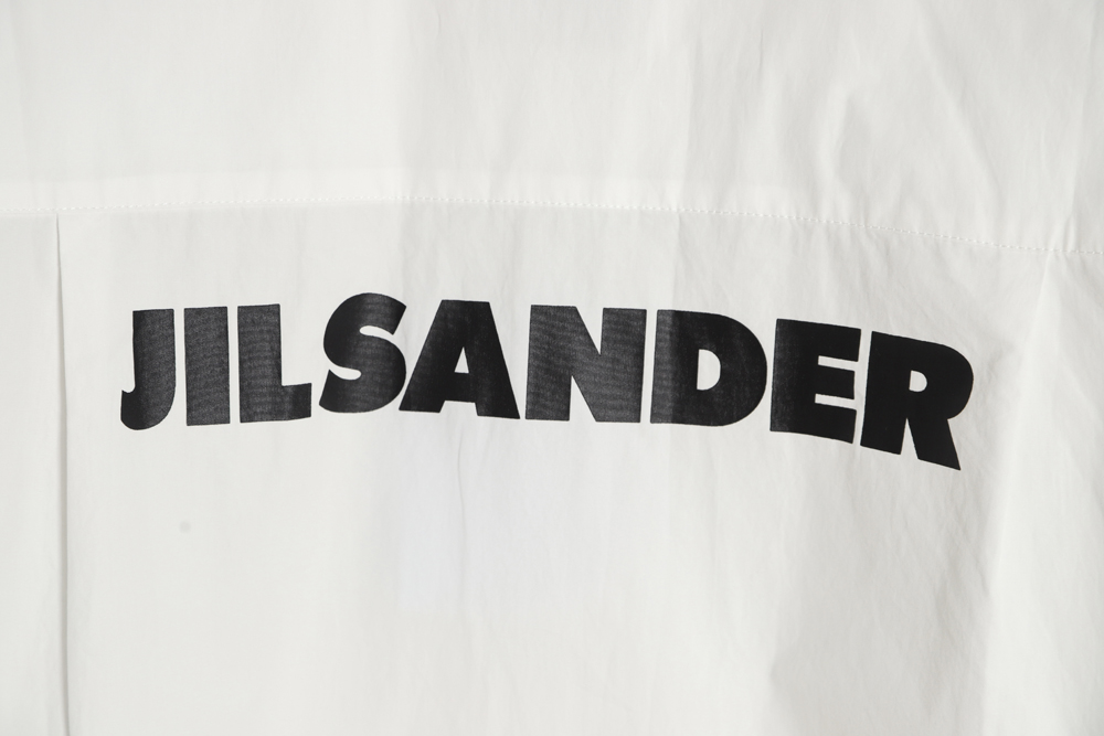 JIL SANDER 23SS Back printed lapel short-sleeved shirt
