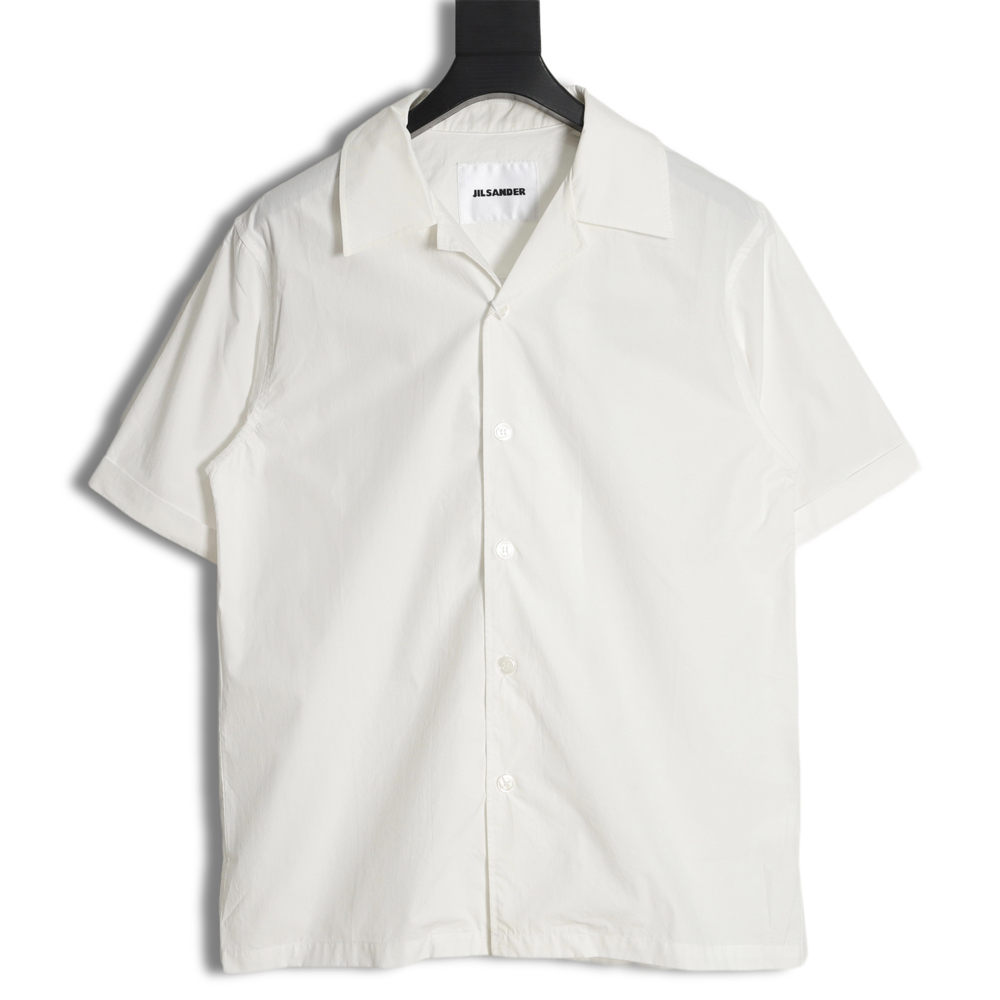 JIL SANDER 23SS Back printed lapel short-sleeved shirt