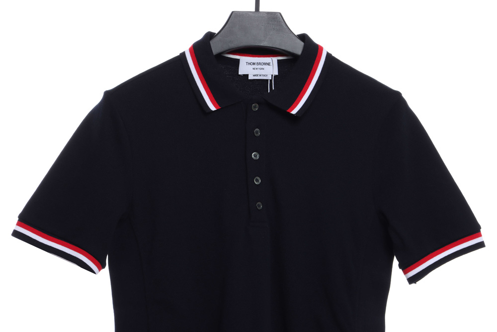 TB Neckline Cuff Color Stripe POLO TSK1