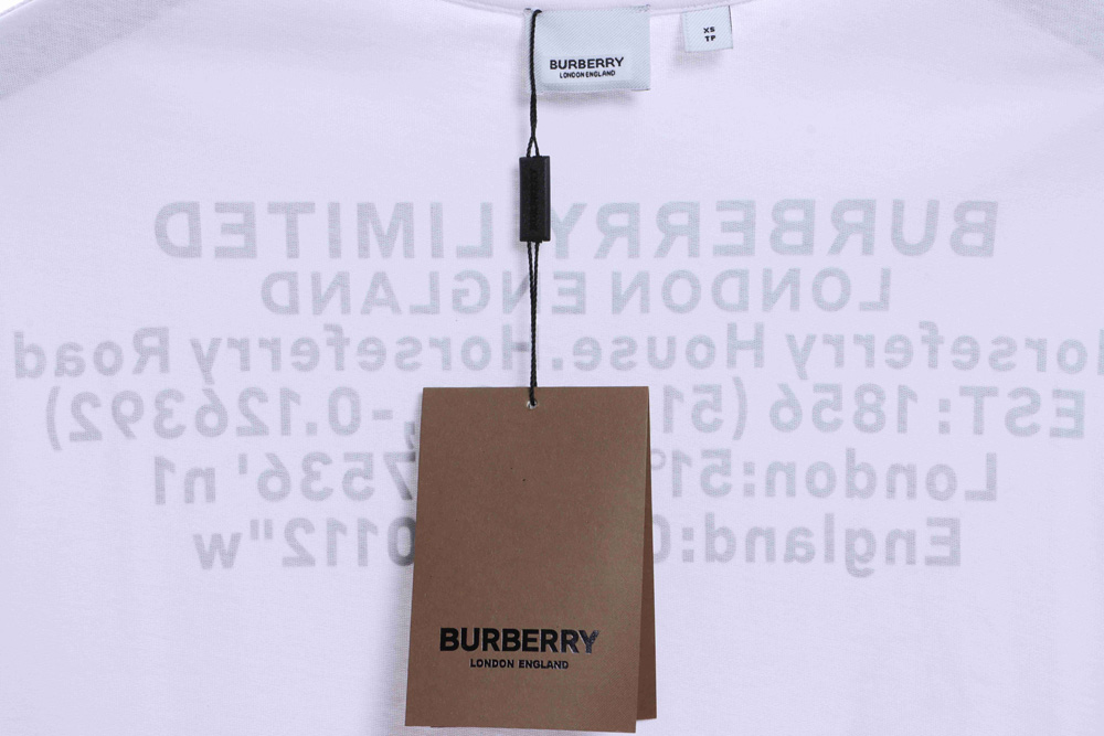 B**rry back letter print short sleeve tsk1