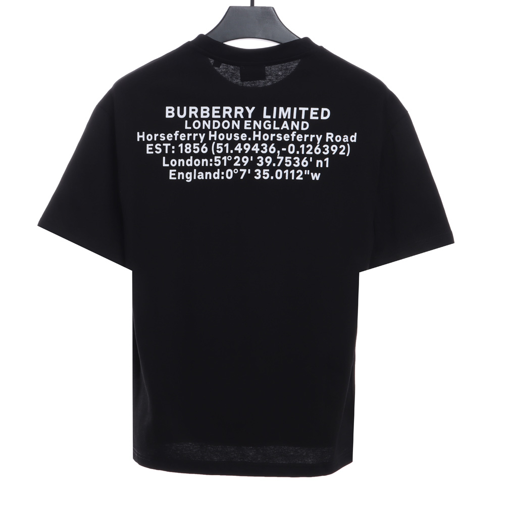 B**rry back letter print short sleeve tsk2