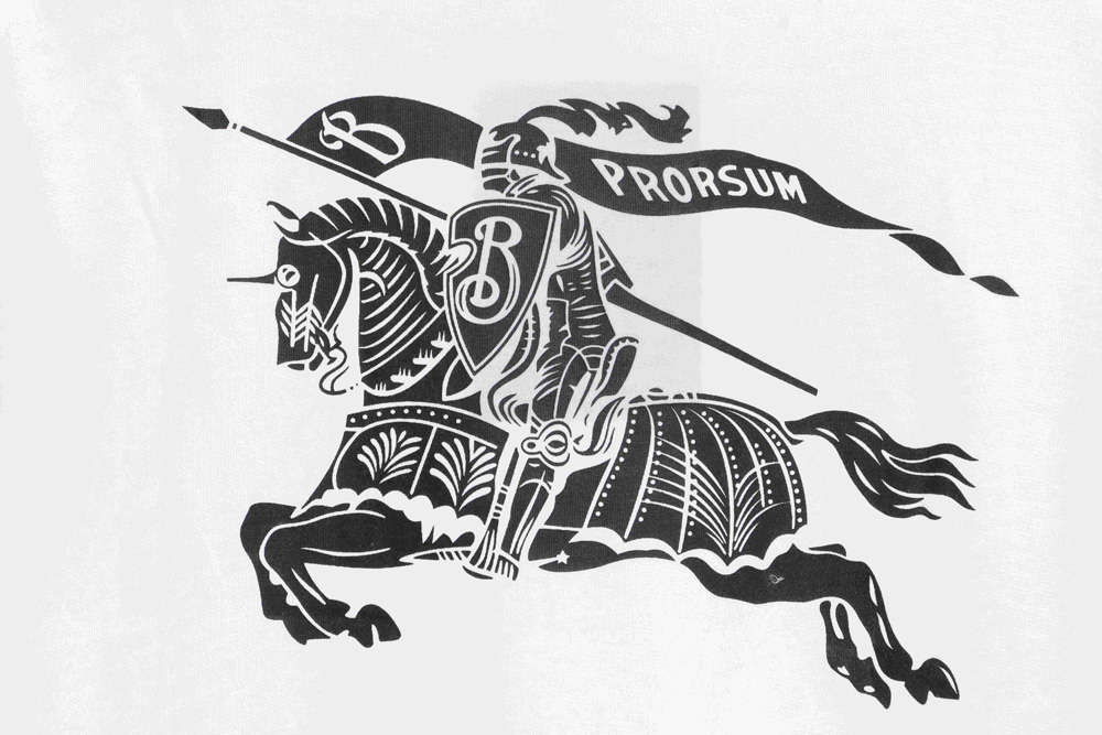 B**rry back charge knight print short sleeves