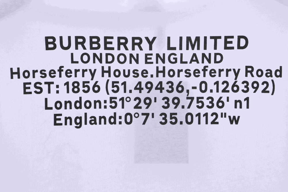 B**rry back letter print short sleeve tsk1