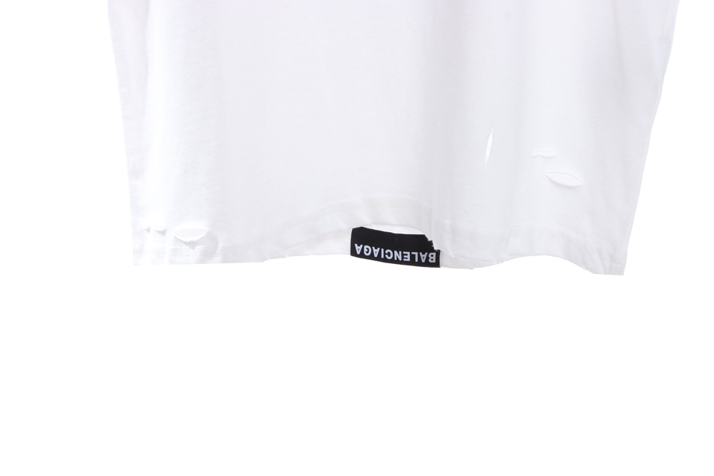 Ba*len*cia*ga barcode ripped vest tsk1