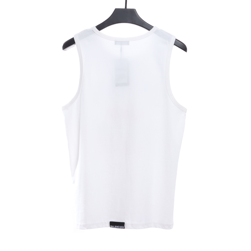 Ba*len*cia*ga barcode ripped vest tsk1