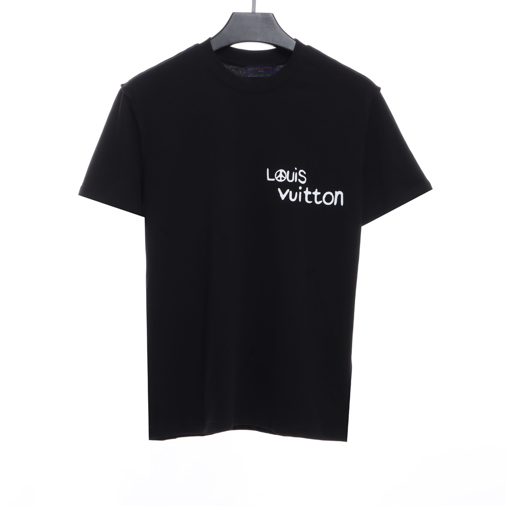LV blue graffiti paratrooper short sleeve TSK1