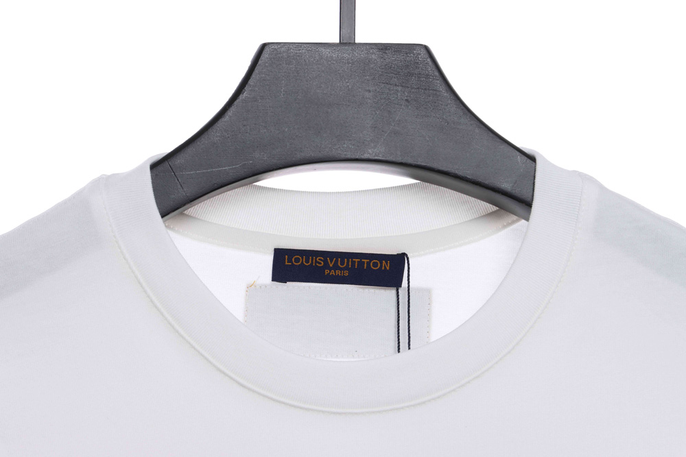 LV chest big bird print short sleeves