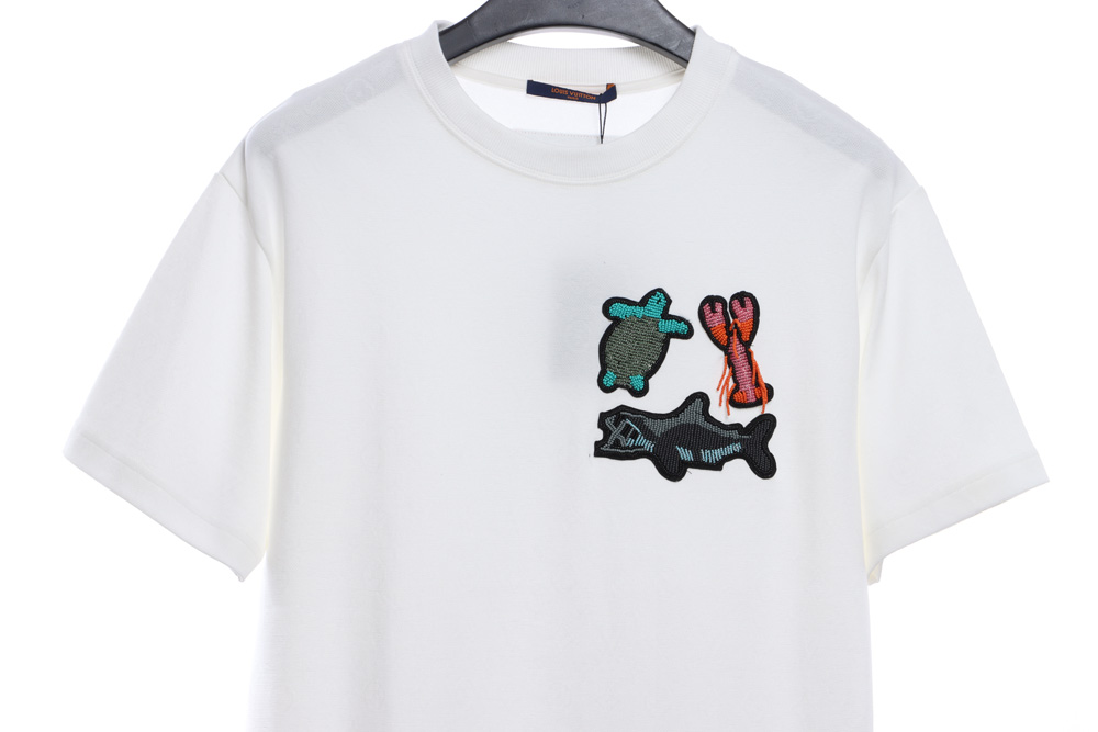 LV Sea Animal Beaded Short Sleeve TSK1