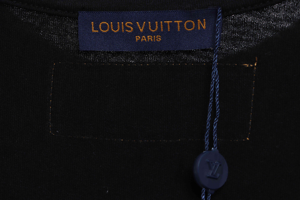 LV blue graffiti paratrooper short sleeve TSK1