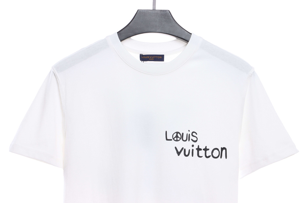 LV blue graffiti paratrooper short sleeves