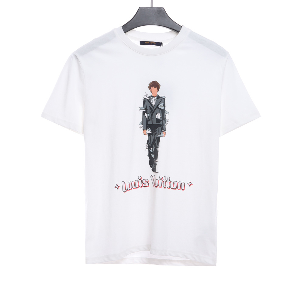 LV character catwalk print short sleeve TSK1
