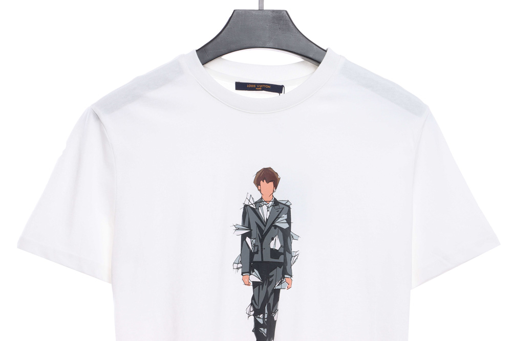 LV character catwalk print short sleeve TSK1