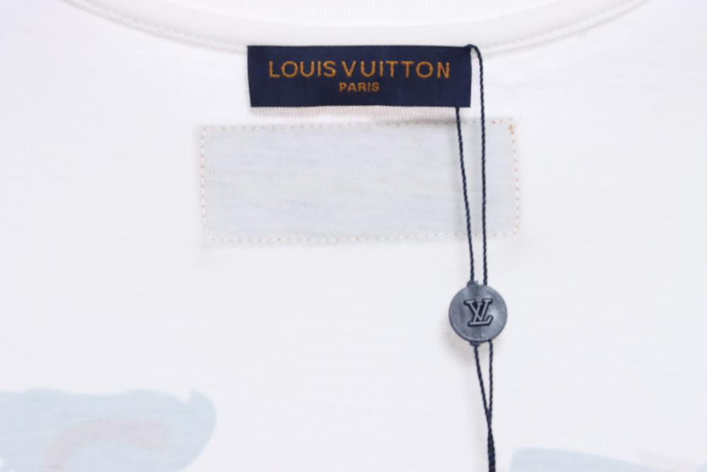 LV blue graffiti paratrooper short sleeves