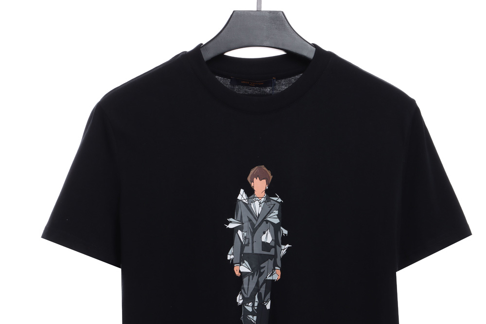 LV character catwalk print short sleeves