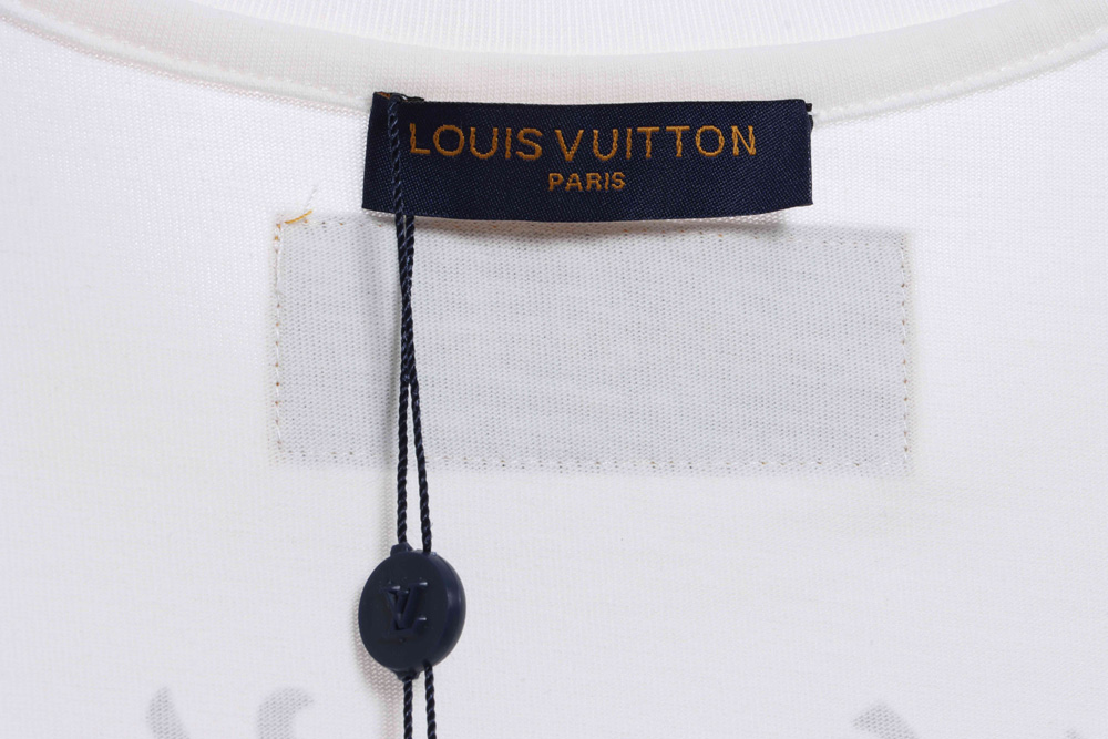 LV chest big bird print short sleeves