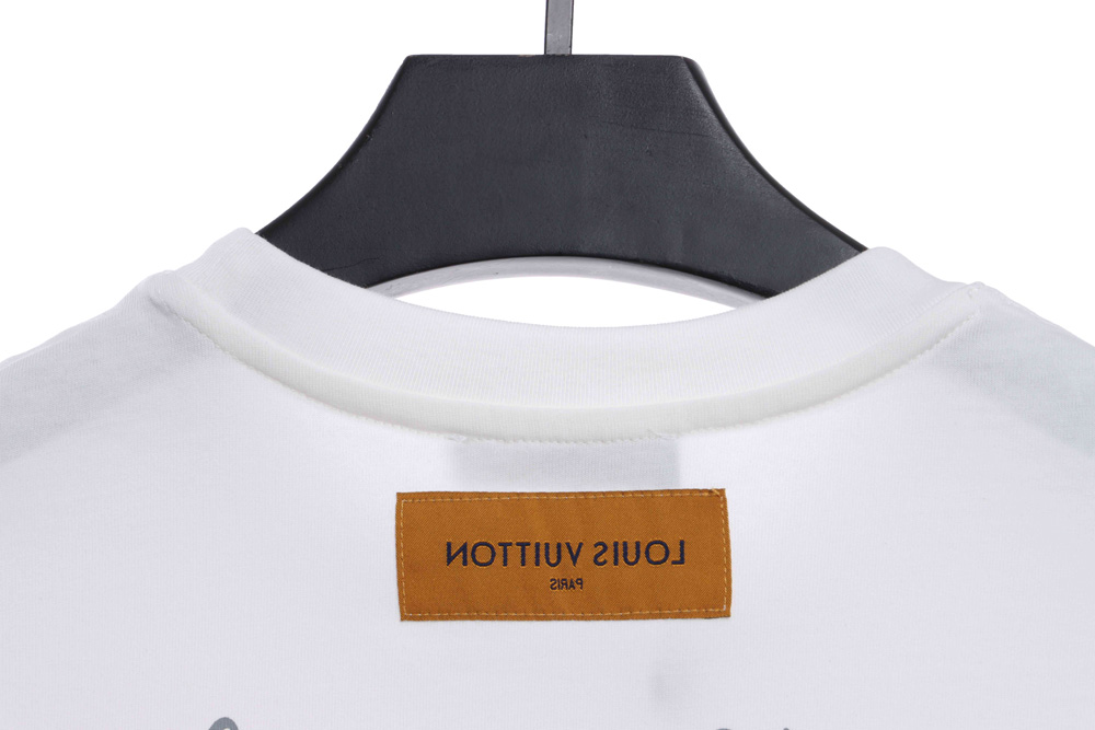 LV chest big bird print short sleeves