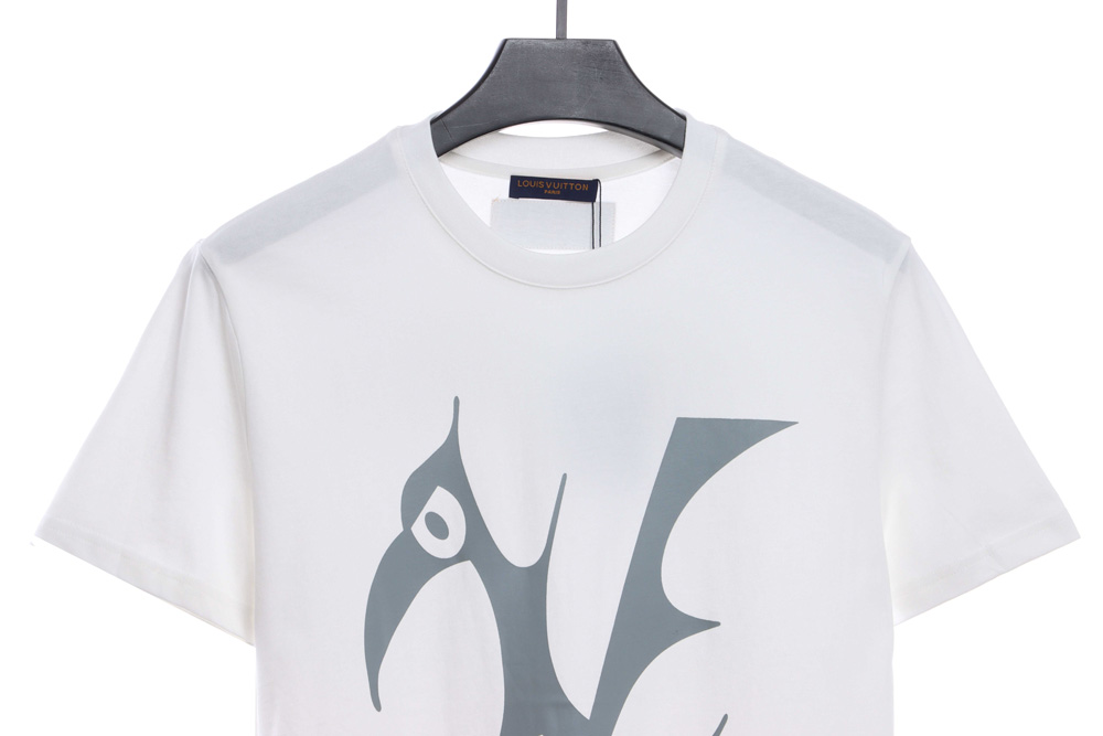 LV chest big bird print short sleeves