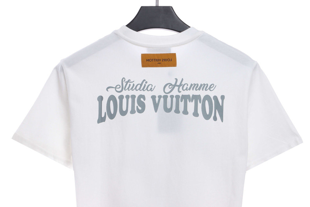 LV chest big bird print short sleeves