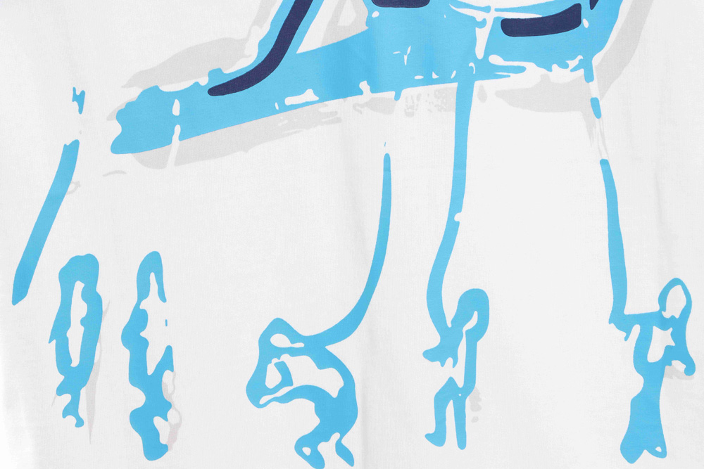 LV blue graffiti paratrooper short sleeves