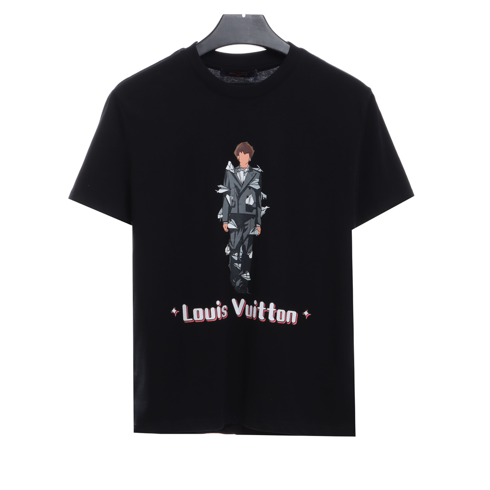 LV character catwalk print short sleeves