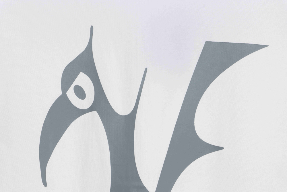 LV chest big bird print short sleeves